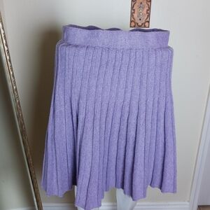 Purple Knit Women's Skirt